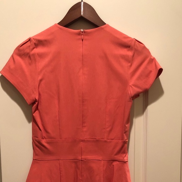 Coral semi peplum body con dress - Size 10 - Picture 3 of 3